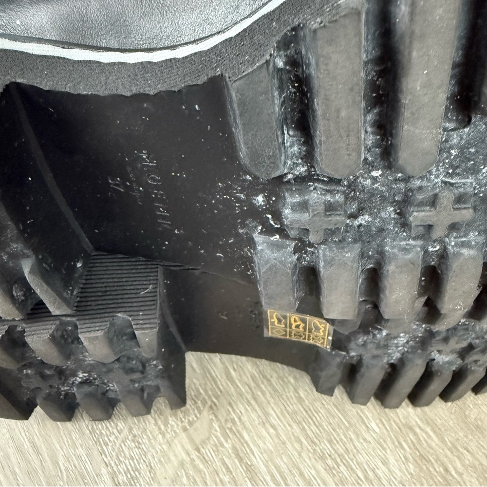 M.Gemi The Elsa Black Loafers Classic Croc Animal Shoes Leather Preppy 37 7 - Picture 5 of 10